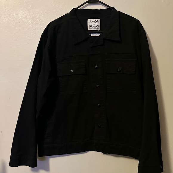 Amor & Rosas MX skull and flower embroider Jacket - Picture 3 of 5